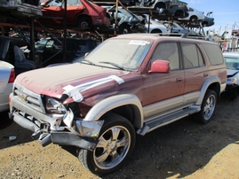 1997 TOYOTA 4RUNNER LIMITED BURGUNDY 3.4L AT 4WD Z16323